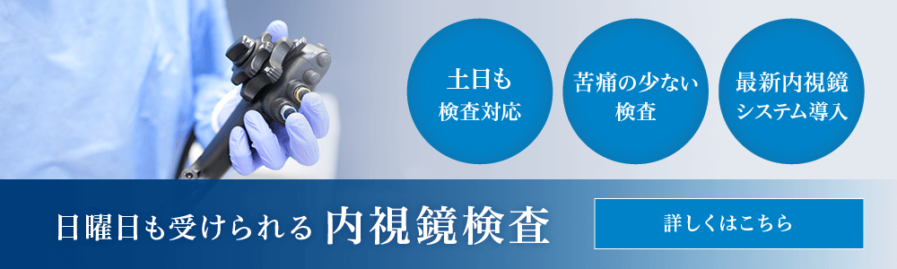 日曜も受けられる 内視鏡検査